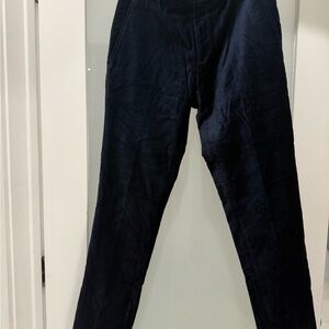 River Island Velvet Navy Trousers